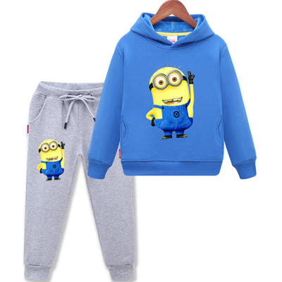 Minions Hoodie+sweatpants for Children