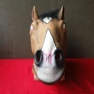 BoJack Horseman Mask Helmet Movie Vesion Latex Full Head Mask Cosplay Props