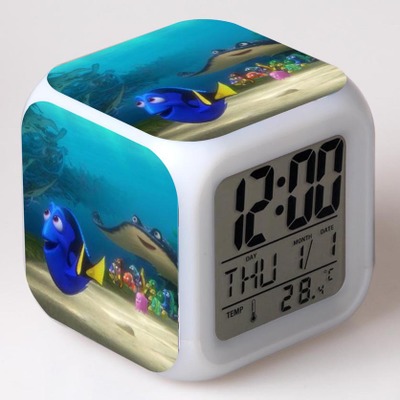 Finding Nemo 7 Colors Change Digital Alarm LED Clock
