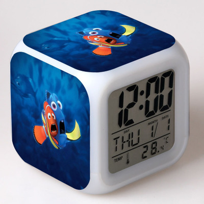 Finding Nemo 7 Colors Change Digital Alarm LED Clock