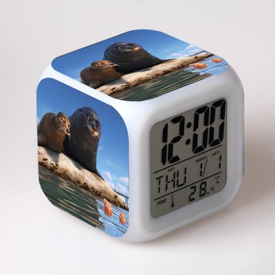 Finding Nemo 7 Colors Change Digital Alarm LED Clock