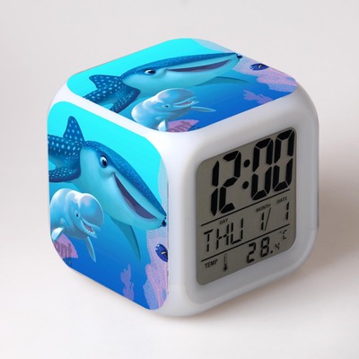 Finding Nemo 7 Colors Change Digital Alarm LED Clock