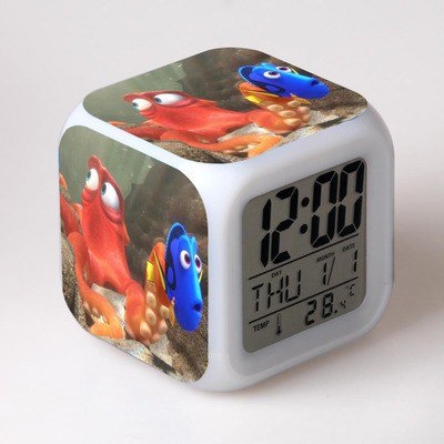 Finding Nemo 7 Colors Change Digital Alarm LED Clock