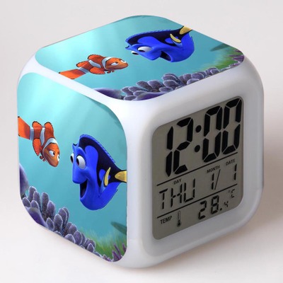 Finding Nemo 7 Colors Change Digital Alarm LED Clock
