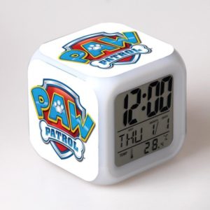PAW Patrol 7 Colors Change Digital Alarm LED Clock