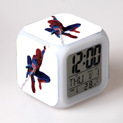 Spider-Man 7 Colors Change Digital Alarm LED Clock - Image 10