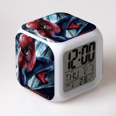Spider-Man 7 Colors Change Digital Alarm LED Clock - Image 11