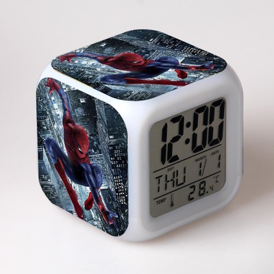 Spider-Man 7 Colors Change Digital Alarm LED Clock - Image 15