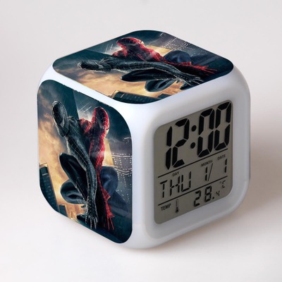 Spider-Man 7 Colors Change Digital Alarm LED Clock - Image 18