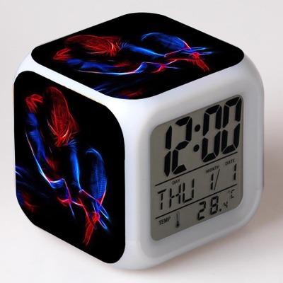 Spider-Man 7 Colors Change Digital Alarm LED Clock - Image 17