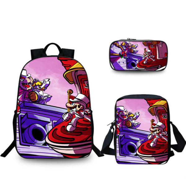 16″supermario backpack school bag combo | giftcartoon