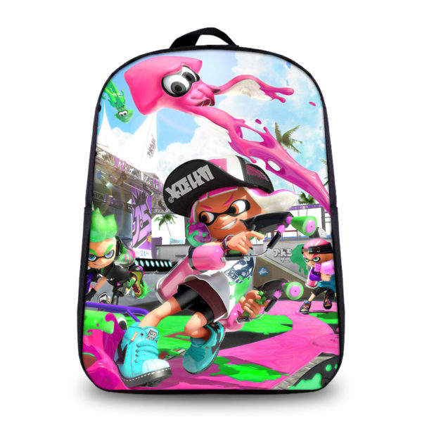 12″Splatoon 2 Backpack School Bag for kids