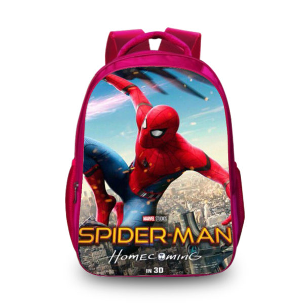 16‘’Spider-Man Homecoming Backpack School Bag Red
