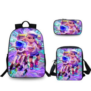 16″Splatoon 2 Backpack School Bag Combo