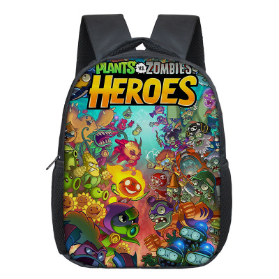 12 Inch Plants vs. Zombies PVZ Children's Backpack Kids School Cute Daily Bag Kindergarten Bags Girls Boys Waterproof Ruckpack