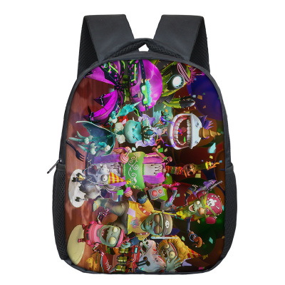 12 Inch Plants vs. Zombies PVZ Children's Backpack Kids School Cute Daily Bag Kindergarten Bags Girls Boys Waterproof Ruckpack - Image 3