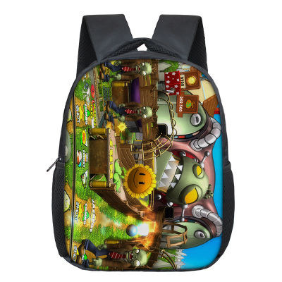 12 Inch Plants vs. Zombies PVZ Children's Backpack Kids School Cute Daily Bag Kindergarten Bags Girls Boys Waterproof Ruckpack - Image 6