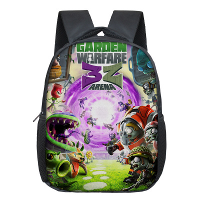 12 Inch Plants vs. Zombies PVZ Children's Backpack Kids School Cute Daily Bag Kindergarten Bags Girls Boys Waterproof Ruckpack - Image 9