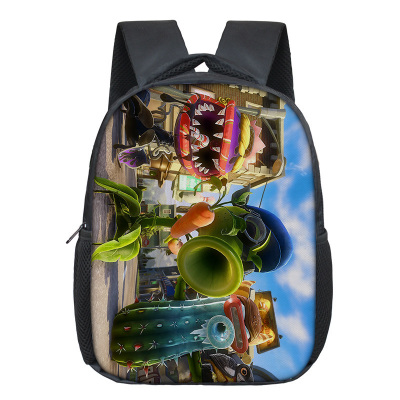12 Inch Plants vs. Zombies PVZ Children's Backpack Kids School Cute Daily Bag Kindergarten Bags Girls Boys Waterproof Ruckpack - Image 2