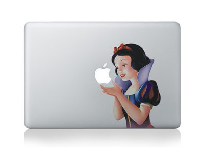 Snow White Macbook Stickers