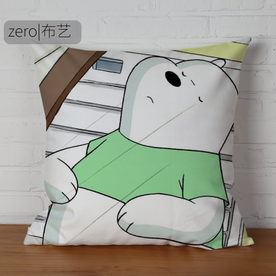 We Bare Bears Premium Hollow cotton Pillow - Image 12