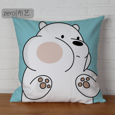 We Bare Bears Premium Hollow cotton Pillow - Image 13