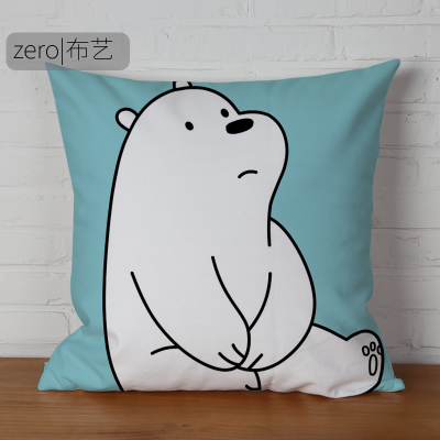 We Bare Bears Premium Hollow cotton Pillow - Image 15