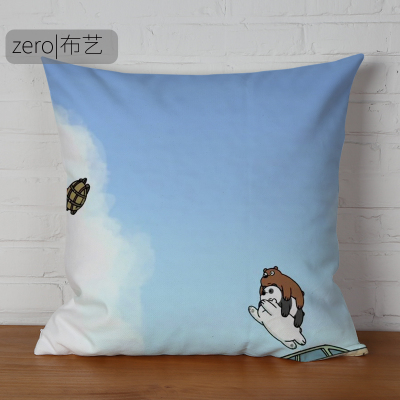 We Bare Bears Premium Hollow cotton Pillow - Image 18