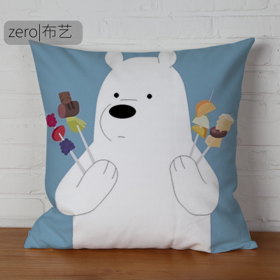 We Bare Bears Premium Hollow cotton Pillow - Image 20