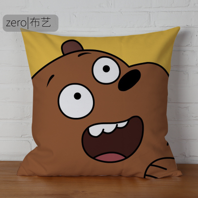 We Bare Bears Premium Hollow cotton Pillow - Image 2