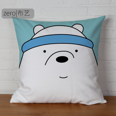 We Bare Bears Premium Hollow cotton Pillow - Image 3