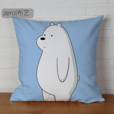 We Bare Bears Premium Hollow cotton Pillow - Image 7