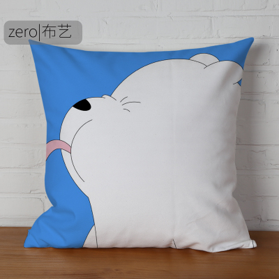 We Bare Bears Premium Hollow cotton Pillow - Image 10