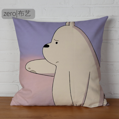 We Bare Bears Premium Hollow cotton Pillow - Image 11