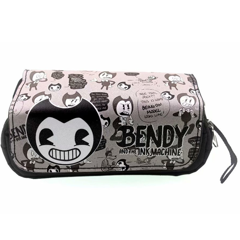 Bendy and the Ink Machine Pen Case Student's Large Capacity Pencil Bag
