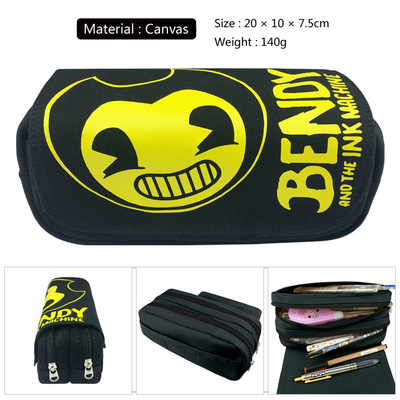 Bendy and the Ink Machine Pen Case Student's Large Capacity Pencil Bag - Image 4