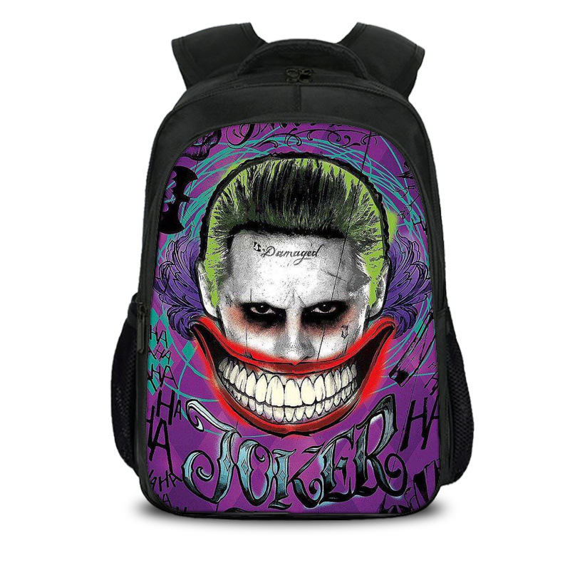 16"Suicide Squad Backpack School Bag Black - Image 2