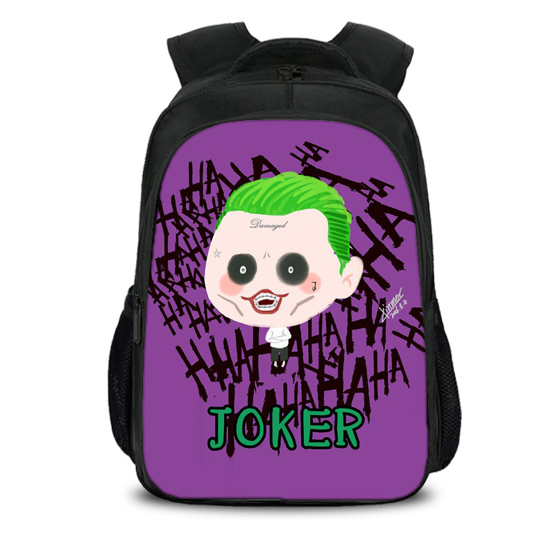 16"Suicide Squad Backpack School Bag Black - Image 3