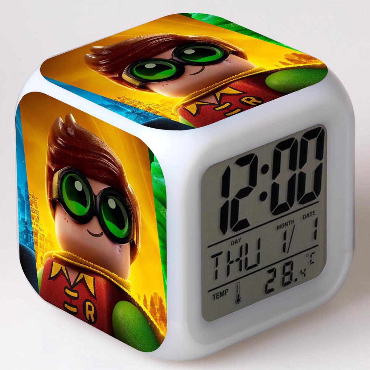 LEGO Batman 7 Colors Change Digital Alarm LED Clock - Image 26