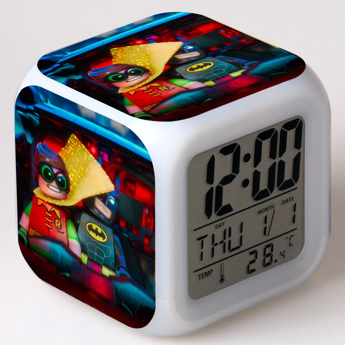 LEGO Batman 7 Colors Change Digital Alarm LED Clock - Image 9
