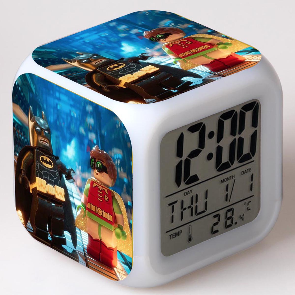LEGO Batman 7 Colors Change Digital Alarm LED Clock - Image 13