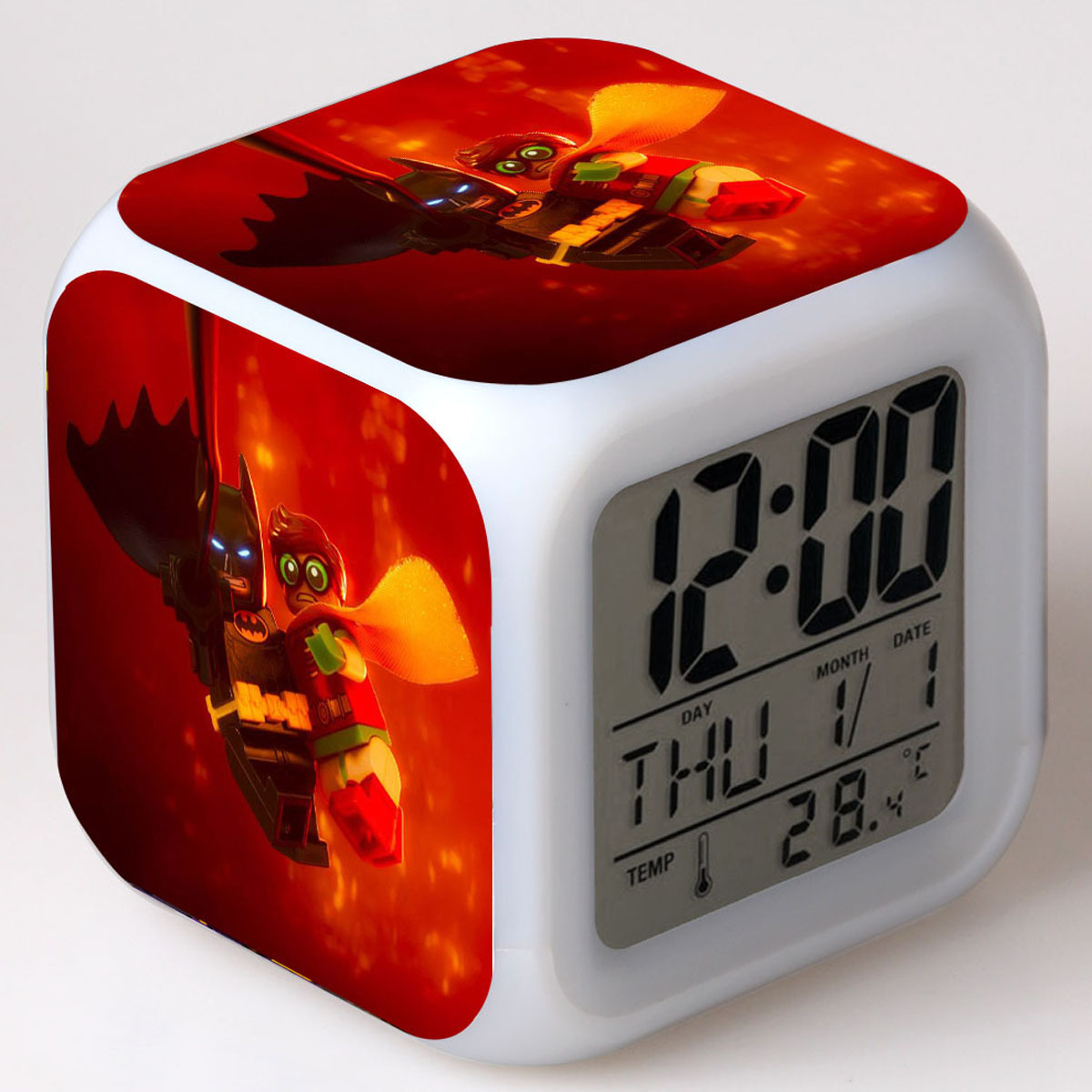 LEGO Batman 7 Colors Change Digital Alarm LED Clock - Image 19