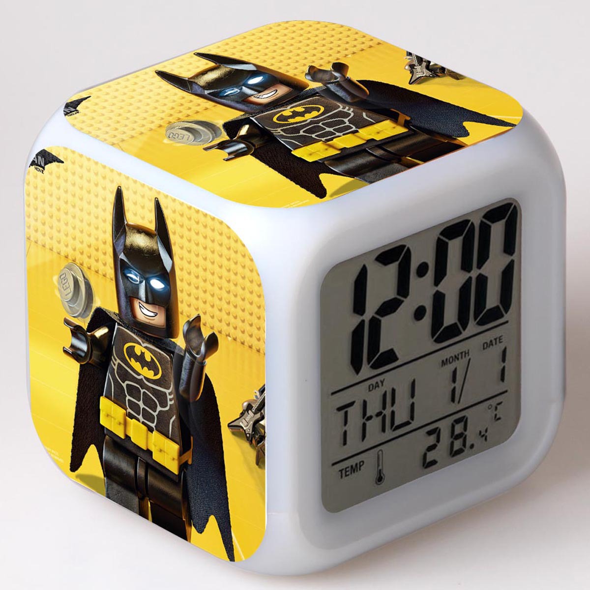 LEGO Batman 7 Colors Change Digital Alarm LED Clock - Image 20