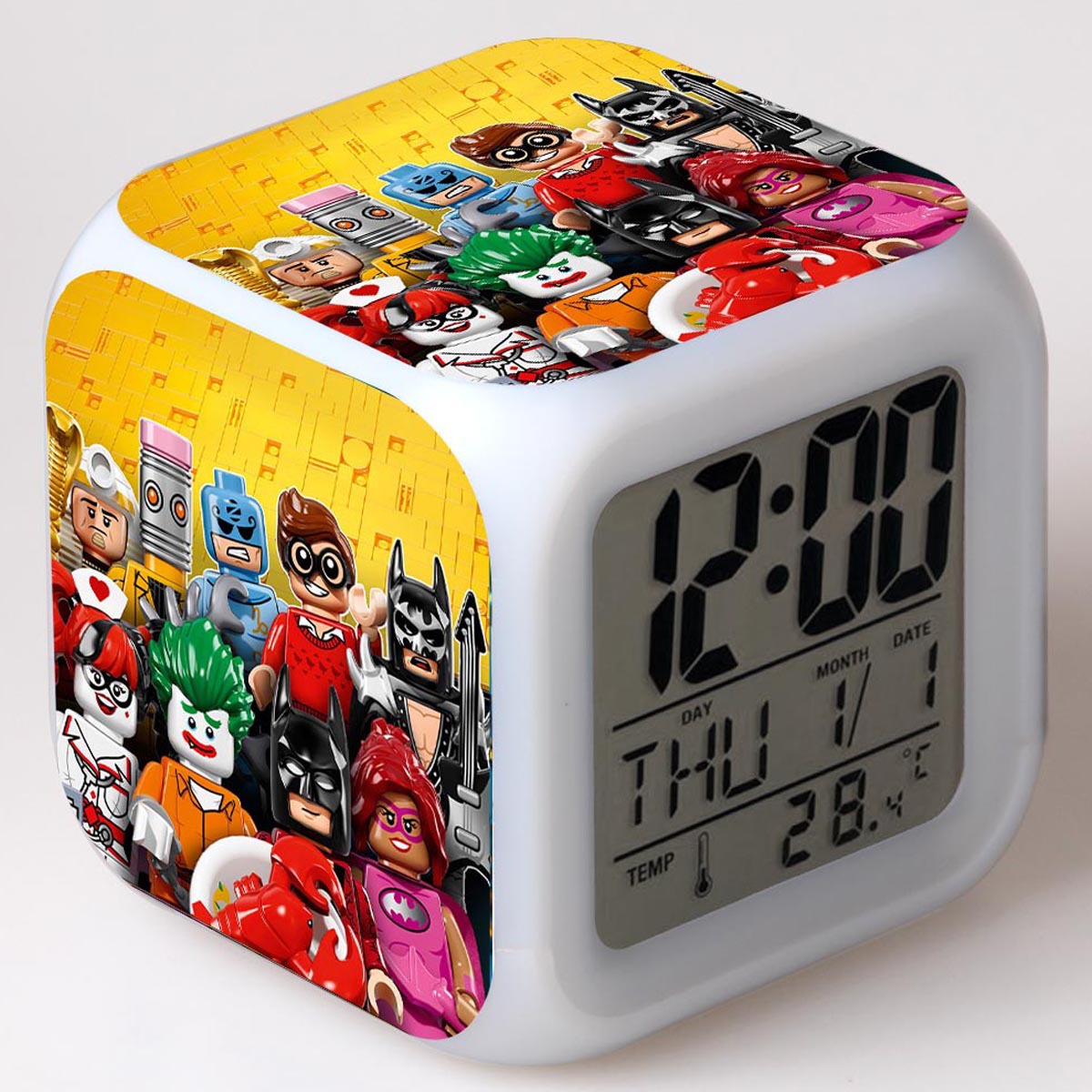 LEGO Batman 7 Colors Change Digital Alarm LED Clock - Image 25