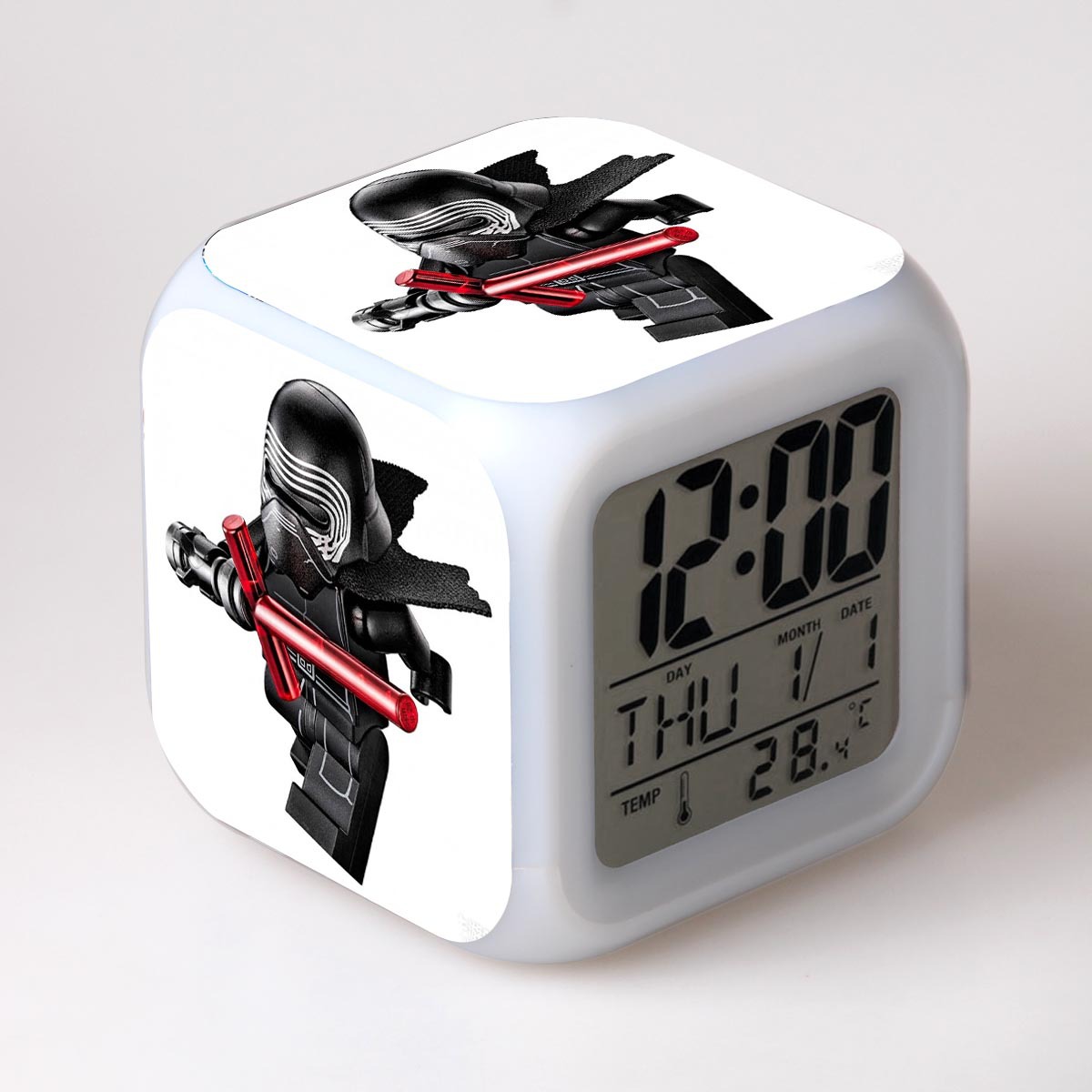 Star Wars 7 Colors Change Digital Alarm LED Clock - Image 7