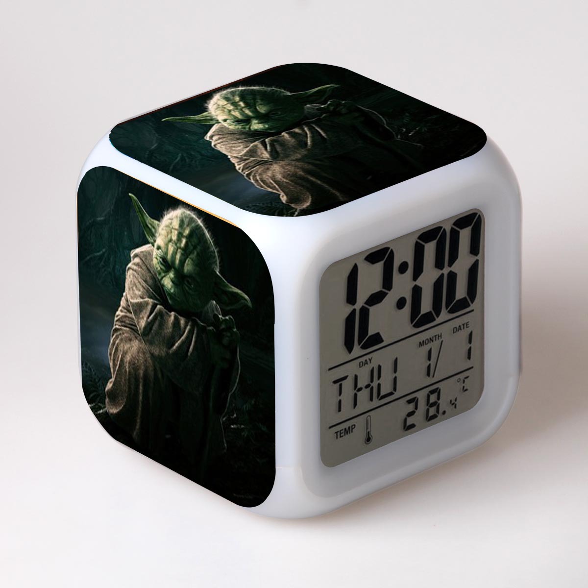 Star Wars 7 Colors Change Digital Alarm LED Clock - Image 11