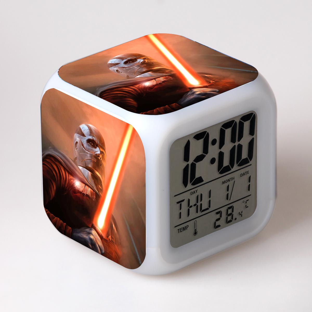 Star Wars 7 Colors Change Digital Alarm LED Clock - Image 29