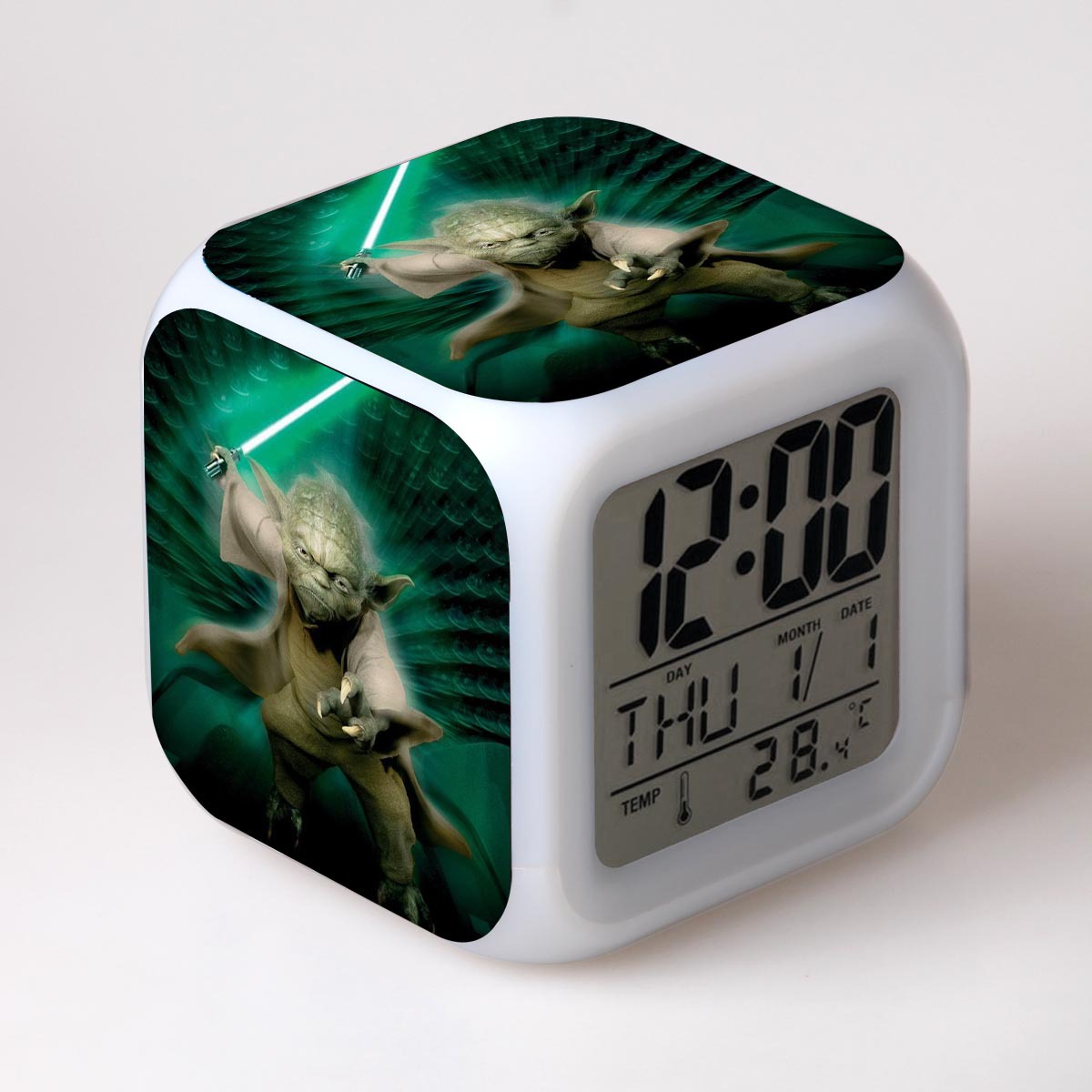Star Wars 7 Colors Change Digital Alarm LED Clock - Image 14