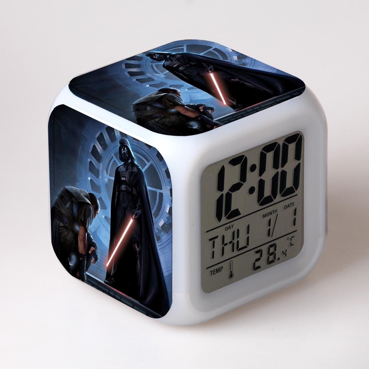 Star Wars 7 Colors Change Digital Alarm LED Clock - Image 18