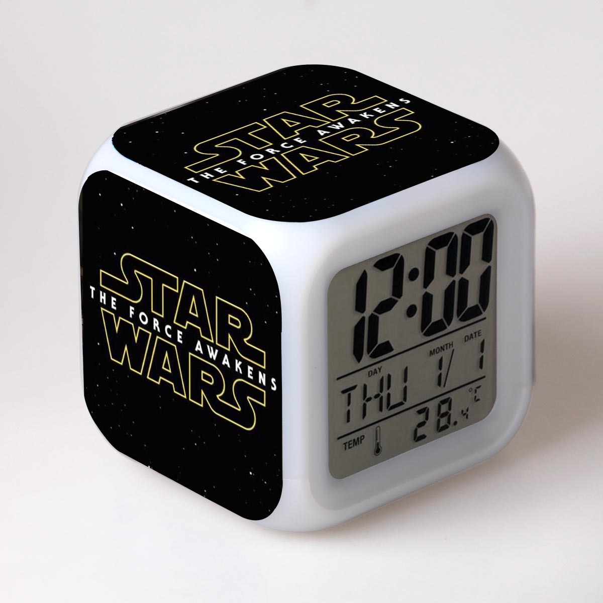 Star Wars 7 Colors Change Digital Alarm LED Clock - Image 20